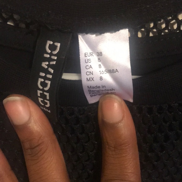 Black fishnet dress - Picture 3 of 4